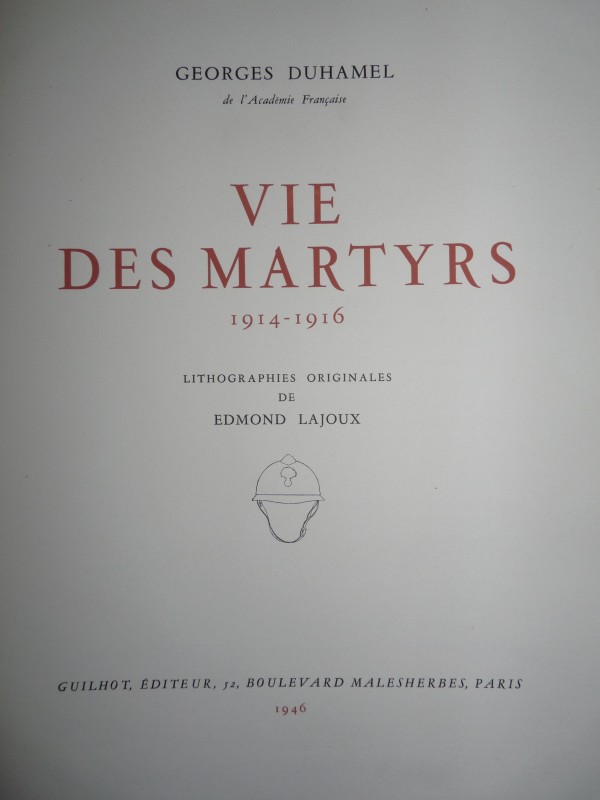 Vie des Martyrs